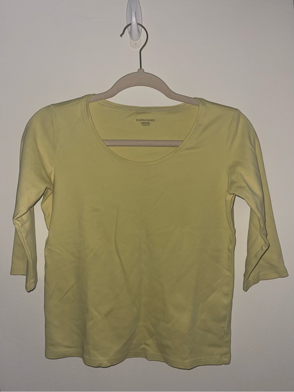 Eileen Fisher Pale Yellow Crewneck